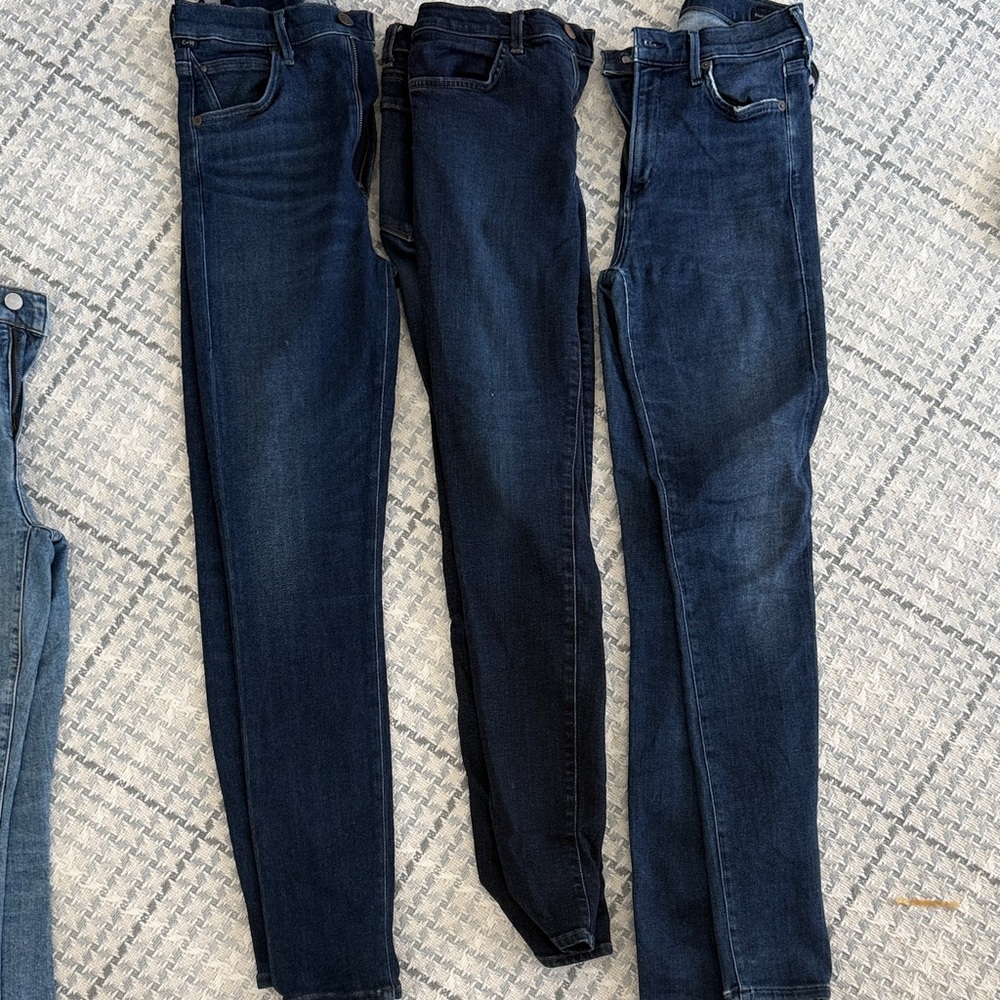 3 pairs of Dark Blue Jeans - Citizens (2 pair) & JBrand (1 pair)